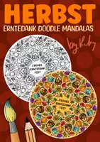 Vorschau - Mal- und Bastelvorlagen - Doodle Erntedank Mandals zum Ausmalen “Frohes Erntedankfest" - Deckblatt