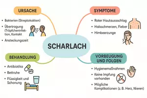Vorschau - Arbeitsblätter - Arbeitsblätter zum Thema "Scharlach" + Lösung & MP3 + Mindmap + Infografik - Seite 2