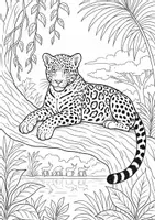 Vorschau - Mal- und Bastelvorlagen - Ausmalbilder - Jaguar - 10 Vorlagen - Seite 3