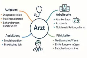 Vorschau - Arbeitsblätter - Arbeitsblätter zum Thema "Arzt" + Lösung & MP3 + Mindmap + Infografik - Seite 2