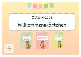 Vorschau - Anderer Materialtyp - Willkommenskärtchen_Otterklasse - Deckblatt