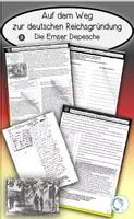 Vorschau - Stundenentwürfe - Auf dem Weg zur deutschen Reichsgründung-Die Emser Depesche - Deckblatt