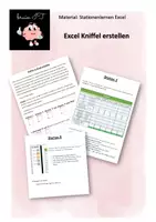 Vorschau - Stundenentwürfe - Excel Kniffel erstellen - Stationen - Deckblatt