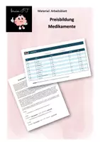 Vorschau - Stundenentwürfe - Preisbildung apothekenpflichtige Medikamente - Deckblatt