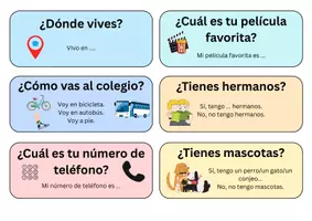 Vorschau - Spiele - Calentamiento / Aufwärmen: anda y habla - Seite 1