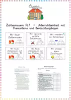 Vorschau - Unterrichtsreihen - Zahlenmauern / Rechnen bis 20: Unterrichtseinheit & Themenleine - Mathe - Kl. 1 - Deckblatt