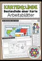 Vorschau - Arbeitsblätter - KARTENKUNDE - Die Bestandteile einer Karte (Arbeitsblatt 2-fach differenziert) - Deckblatt