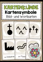 Vorschau - Poster - Kartensymbole - Bild- und Wortkarten - Deckblatt