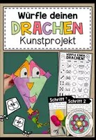 Vorschau - Mal- und Bastelvorlagen - Würfle deinen Drachen - Kunstprojekt - Deckblatt