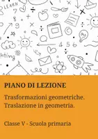 anteprima - Piani di lezione - Trasformazioni geometriche: traslazione in geometria - Pagina di copertina