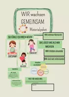 Vorschau - Arbeitsblätter - Eingewöhnung "Wir wachsen Zusammen" - Deckblatt