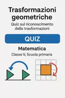 anteprima - Quiz - Trasformazioni geometriche: Quiz sul riconoscimento delle trasformazioni - Pagina di copertina