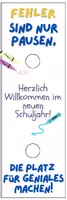 Vorschau - Anderer Materialtyp - Back to School-Willkommensgrüße - Lesezeichen - Deckblatt
