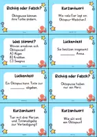 Vorschau - Arbeitsblätter - Oktopus MEGABUNDLE - Wissenskartei, Lückentext, Steckbrief, Suchsel, Quizkarten - Seite 3