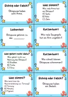 Vorschau - Arbeitsblätter - Oktopus MEGABUNDLE - Wissenskartei, Lückentext, Steckbrief, Suchsel, Quizkarten - Seite 2