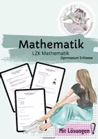 Vorschau - Arbeitsblätter - 📘 Mathematik LZK 5. Klasse | Gymnasium | 1.Klassenarbeit + Lösungen | Übungsblatt 🧮 - Deckblatt