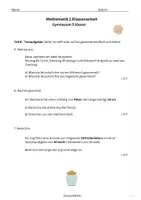 Vorschau - Arbeitsblätter - 📘 Mathematik LZK 5. Klasse | Gymnasium | 1.Klassenarbeit + Lösungen | Übungsblatt 🧮 - Seite 2