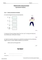 Vorschau - Arbeitsblätter - 📘 Mathematik LZK 5. Klasse | Gymnasium | 1.Klassenarbeit + Lösungen | Übungsblatt 🧮 - Seite 3