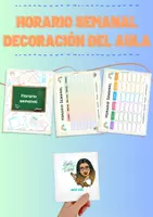Vista previa - Decoración del aula - Horario semanal decoración del aula - Portada
