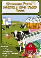 Vorschau - Arbeitsblätter - Bauernhoftiere: Arten, Produkte und Nutzen - Englisch - Deckblatt