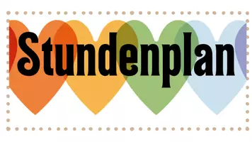 Vorschau - Poster - Stundenplan für dein Klassenzimmer im Regenbogen-Stil - Seite 1