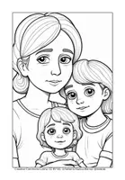 Vorschau - Mal- und Bastelvorlagen - Nicht jede Familie tut gut - Ausmalbilder - Seite 3