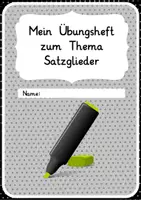 Vorschau - Stundenentwürfe - Übungsheft zum Thema Satzglieder - differenziert mit Merkkästen und Lösung #Homeschooling - Seite 1