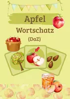 Vorschau - Spiele - Rund um das Thema Apfel / Wortschatz - Deckblatt