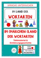 Vorschau - Arbeitsblätter - Im Land der Wortarten. Anschauungsmaterial und Einführungsgeschichte - Deckblatt