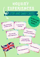 Voorbeeld - Engels: Stop and swap cards holiday experiences - Voorblad