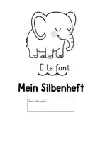 Vorschau - Arbeitsblätter - In Silben gliedern. Übungsheft. Fresch- Methoden im Anfangsunterricht. - Seite 1