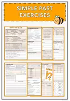 Vorschau - Arbeitsblätter - Simple Past Excersises - Deckblatt
