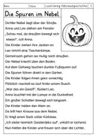 Vorschau - Arbeitsblätter - Lesetraining - Halloweengeschichten (Klasse 1-2) - Seite 1