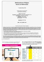 Vorschau - Arbeitsblätter - Stationenlernen Religion - Advent und Weihnachten | Differenziert in 3 Niveaustufen | Grundschule Klasse 3-4 mit Lösungen - Seite 1