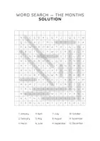 Vorschau - Arbeitsblätter - Suchsel / The Months / Englisch 4-5 / Word Search / Game - Seite 3