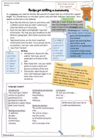 Vorschau - Merkblätter - Writing receipe: summary - Seite 1
