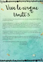 Vorschau - Arbeitsblätter - Français - Vive le cirque - Unité 5 - Seite 1