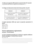 anteprima - Compiti in classe/Test - Esame di matematica: Proprietà associativa - Pagina 2