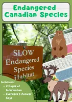 Vorschau - Arbeitsblätter - Gefährdete Tierarten in Kanada (Englisch) - Deckblatt