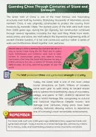 Vorschau - Arbeitsblätter - The Great Wall of China: History and Importance - Seite 1