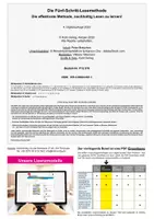 Vorschau - Arbeitsblätter - Die Fünf-Schritt-Lesemethode | Lesekompetenz, sinnerfassendes Lesen, Lesefächer, Schlüsselwörter, SQ3R | Deutsch Grundschule Sekundarstufe Klasse 3-13 Lesetraining - Seite 1