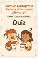 anteprima - Compiti in classe/Test - Fonetica e ortografia: riconoscimento del suono "ghi" - Pagina di copertina