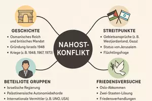 Vorschau - Arbeitsblätter - Arbeitsblätter mit Dialog zum Thema "Nahostkonflikt" + Mindmap + Infografik - Seite 3
