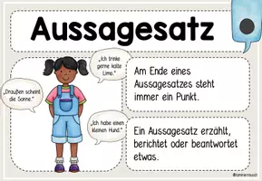 Vorschau - Poster - Merkplakat - Satzarten und Satzzeichen - Seite 2