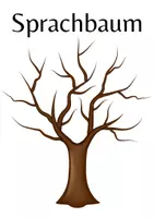 Vorschau - Mal- und Bastelvorlagen - Sprachbaum - Deckblatt