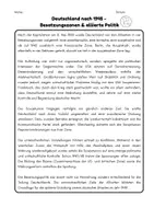 Vorschau - Arbeitsblätter - Deutschland nach 1945 - Besatzungszonen & alliierte Politik - Deckblatt