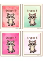 Vorschau - Bildkarten - Gruppen- und Stationsschilder - Waschbärenklasse - Seite 3