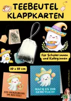 Vorschau - Mal- und Bastelvorlagen - Feriengruß Teebeutel Mexikanische Geister ab 3. Klasse - Deckblatt