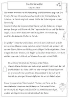 Vorschau - Arbeitsblätter - Das Herbstwetter - Leseverständnis, differenziert, Klasse 3, 4 - Seite 3