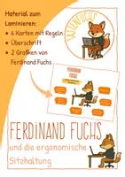 Vorschau - Poster - Ferdinand Fuchs und die ergonomische Sitzhaltung - Deckblatt